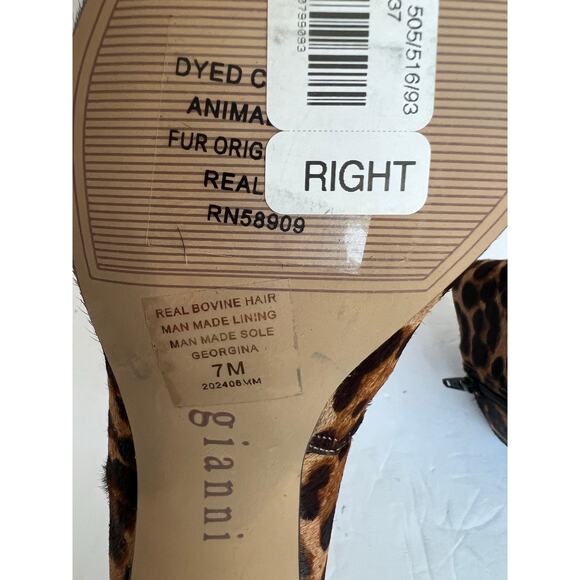 Gianni Bini Leopard Print Ankle Boots - Picture 12 of 12